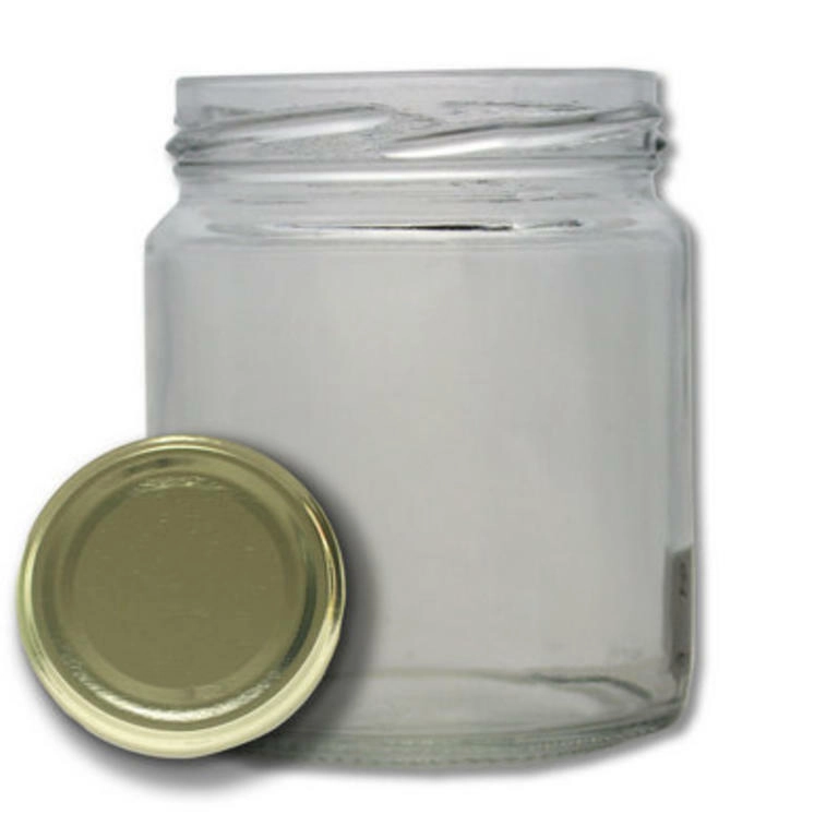 Pack de 12 Frascos de Vidro B250 ml c/ tampa TO66 OURO Pack de 12 Frascos de Vidro B250 ml c/ tampa TO66 OURO
