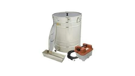 Caldeira eléctrica p/cozer cera 110 lt redonda