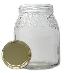 Frasco de vidro Mel c/favos 1kg TO77