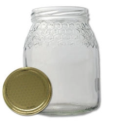 Frasco de vidro Mel c/favos 1kg TO77