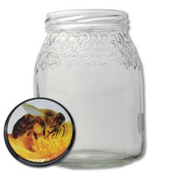 Frasco de vidro Mel c/favos 1kg TO77
