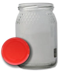  Vase en verre Mel c/favos 1/2kg TO66