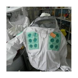 Veste verte ventilée de l'apiculteur en double tissu MAC