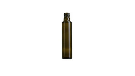Botella de vidrio Dorica oscura de 250ml con tapón Guala