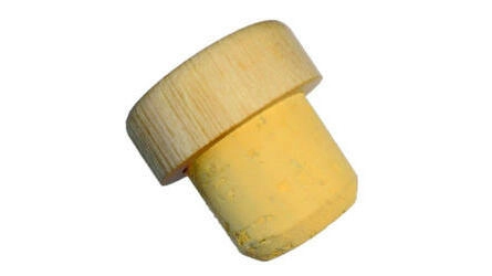 Tapón de corcho con cápsula de madera 28x28