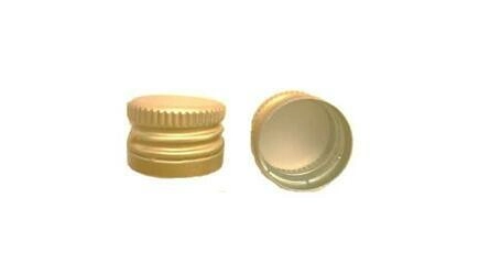 PP18 Golden Threaded Metal Cap