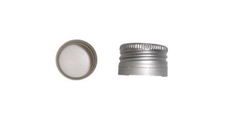 PP28 Silver Threaded Metal Cap