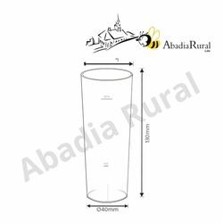 Copo Plástico TUBO 200ml PP