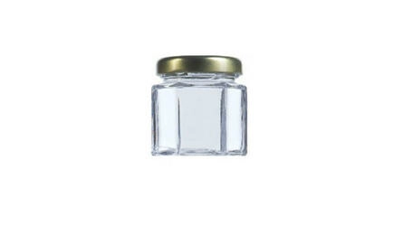 Frasco di vidro Hexagonal 47ml TO43