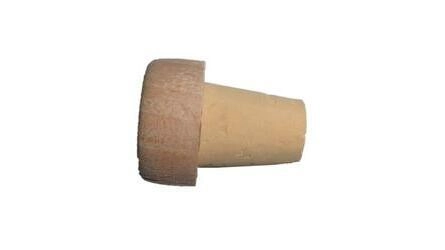 Rolha cortiça c/cápsula madeira 18x13x9,5