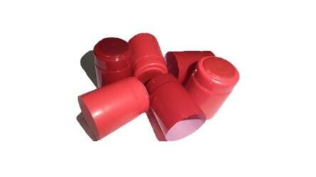 Selo retráctil de PVC mini vermelho com topo
