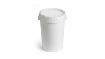 Cubo de plástico de 55 litros con tapa hermética