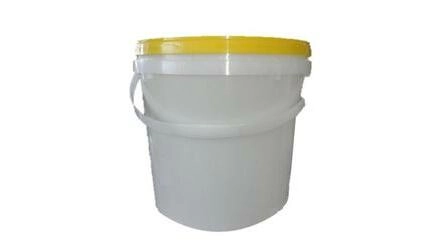 Seau alimentaire en plastique avec couvercle de 15 litres