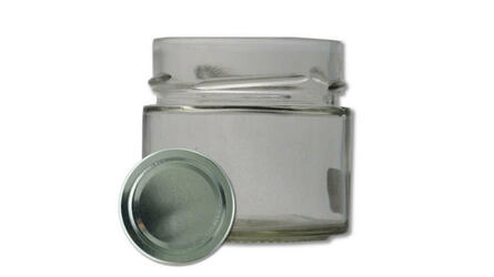 Pack de 12 Frascos Ergo 156 ml c/ tampa TO70 Alta Prata