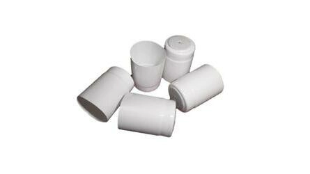 Sello retráctil de PVC mini blanco