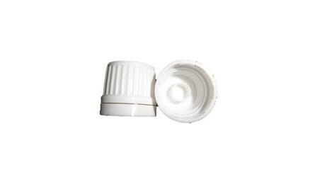 Tapa de plástico blanca PP18