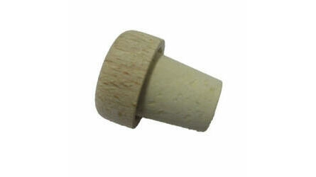Tapón de corcho con cápsula de madera 23x18x14